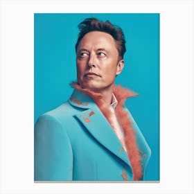 Elon Musk Fashion Art Canvas Print