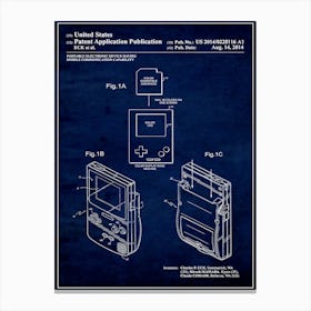 Handheld Color Game Console 2014 Canvas Print