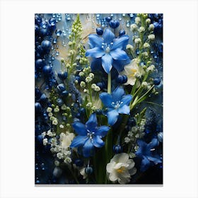 Blue Flowers Canvas Print