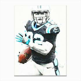 Christian Mccaffrey Carolina 1 Canvas Print