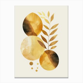 Gold Leaf Abstract Painting Canvas Print