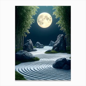 Zen Garden At Night Stampe su tela