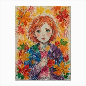Autumn Girl 3 Canvas Print