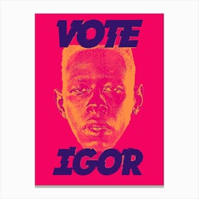 Vote Igor Rapper music Rap Hip hop Canvas Print