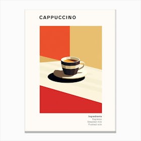 Cappuccino Coffee Canvas Print