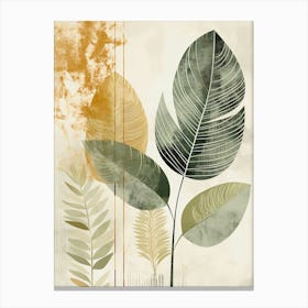 Abstract Leaves Canvas Print Canvas Print