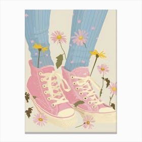 Spring Flowers And Sneakers 7 Canvas Print