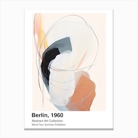World Tour Exhibition, Abstract Art, Berlin, 1960 5 Canvas Print