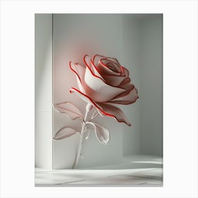 3d Rose Canvas Print