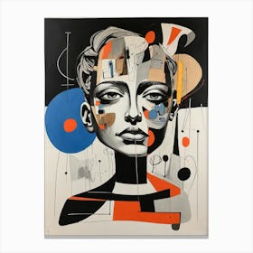 Abstract Portrait Of A Woman 2 Canvas Print