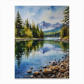 Reflection In The Lake Canvas Print