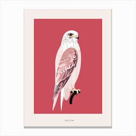 Minimalist Falcon 4 Bird Poster Canvas Print