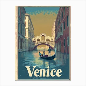 Aihrgdesign A Mid Century Modern Travel Poster For Venice Sho Cacebd19 F2ad 4ce7 Ade6 684a60218035 3 Canvas Print