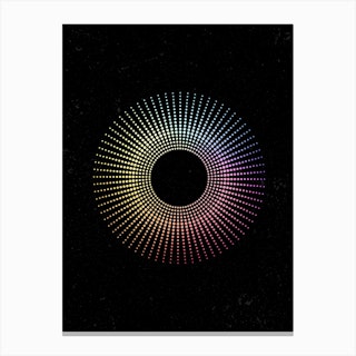 Dotted Circle Canvas Print