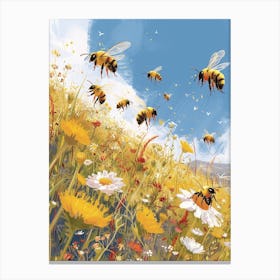 Cuckoo Bee Storybook Illustration 15 Canvas Print