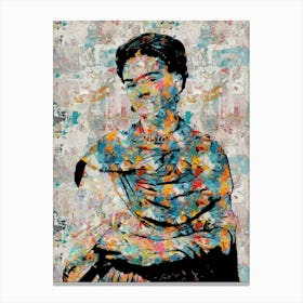 Frida Kahlo Abstract Canvas Print