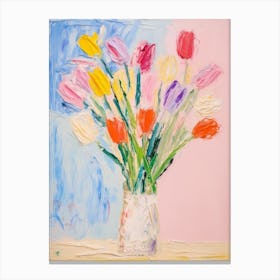 Flower Painting Fauvist Style Tulip 2 Canvas Print