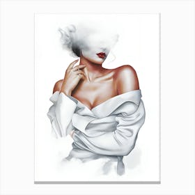 Smokey Woman Canvas Print
