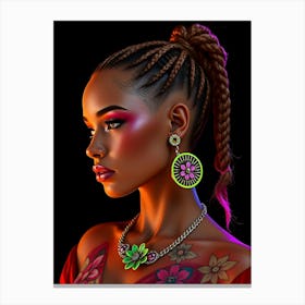 Young African Woman Canvas Print