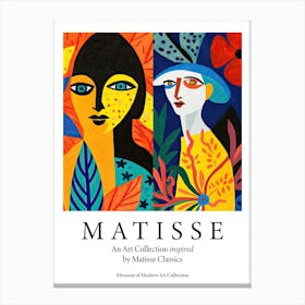 Bold Faces, The Matisse Inspired Art Collection Poster Canvas Print