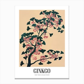 Ginkgo Tree Colourful Illustration 2 Poster Canvas Print