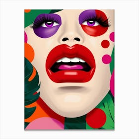 Face Of A Woman 3 Canvas Print