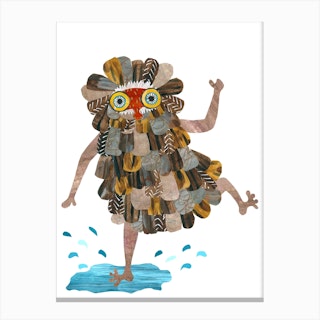 The Dancing Monster Named Exquise Canvas Print