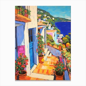 Capri Italy 2 Fauvist Painting Canvas Print