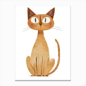 Egyptian Mau Cat Clipart Illustration 2 Canvas Print