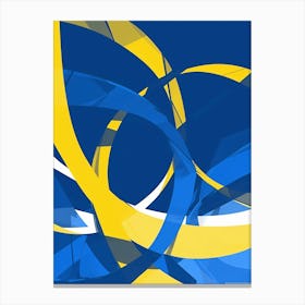 Abstract Swedish Flag Canvas Print