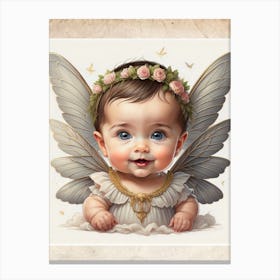 Angel Baby portrait Canvas Print