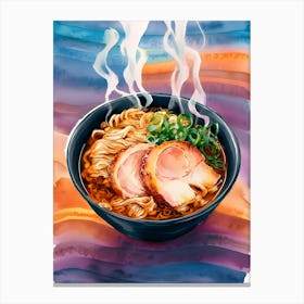 Ramen Illustration Canvas Print