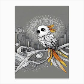 Blaze Cockatoo Canvas Print