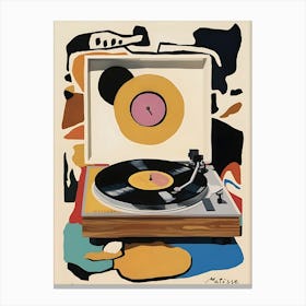 Turntable Vinyl Record Player 1 Canvas Print