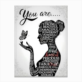 You Are Beautiful Canvas Print