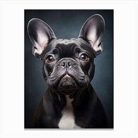 French Bulldog Portrait Canvas Print