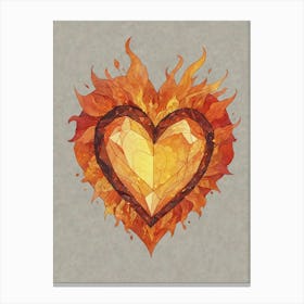 Heart Of Fire 23 Canvas Print