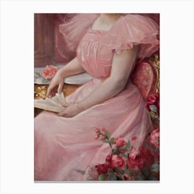 Lady In Pink Canvas Print