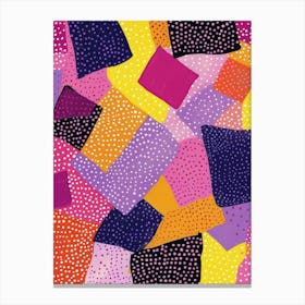 Abstract Polka Dots Canvas Print