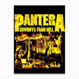 Pantera Cowboys From Hell Canvas Print