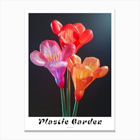 Bright Inflatable Flowers Poster Amaryllis 3 Canvas Print