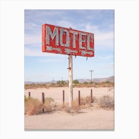 Vintage Motel Sign Arizona Canvas Print