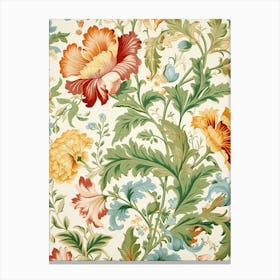 Floral Wallpaper Pattern 8 Canvas Print