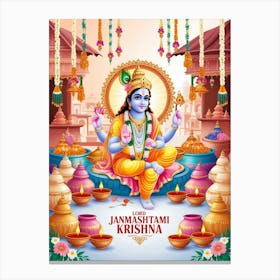 Hindu God Lord Ganesha Canvas Print