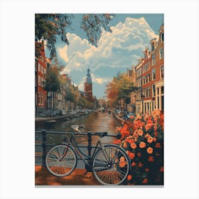 Amsterdam In The Spring Canvas Print