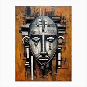Tribal Echoes: African Mask Symphonies Canvas Print