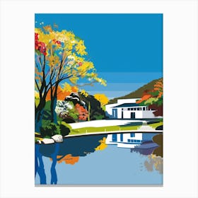 Hakone Open Air Museum Colourful Illustration Canvas Print