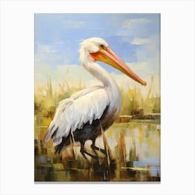 Bird Painting Pelican 2 Canvas Print