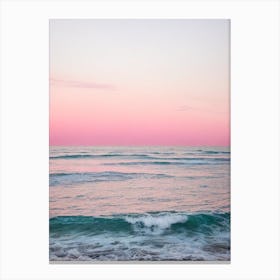 Gulf Shores Beach, Alabama Pink Photography 2 Canvas Print
