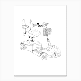 Mobility Scooter Canvas Print